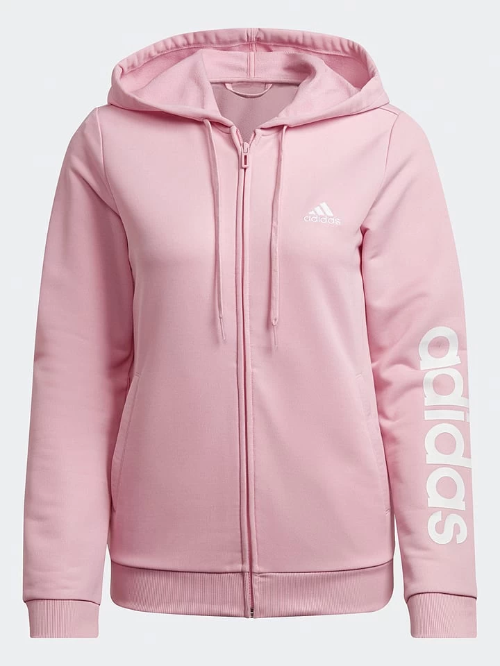 ADIDAS Trainingsanzug "Lin FT TS" In Rosa/ Braun 4 ADIDAS Trainingsanzug "Lin FT TS" In Rosa/ Braun – Bild 4