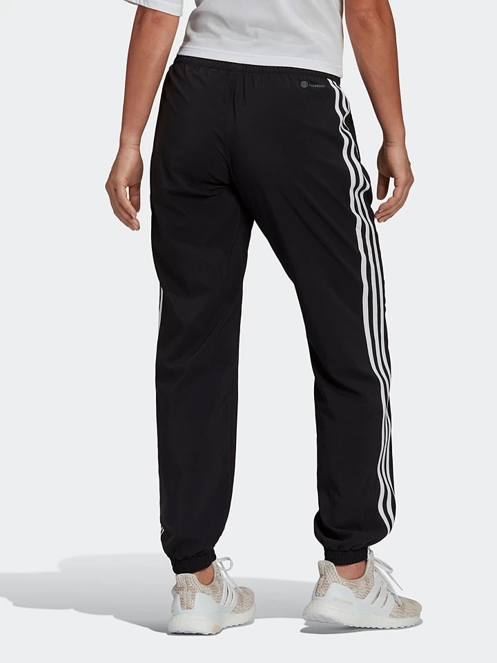 ADIDAS Trainingshose "WTR ICNS WVN PT" In Schwarz/ Weiß 2 ADIDAS Trainingshose "WTR ICNS WVN PT" In Schwarz/ Weiß – Bild 2
