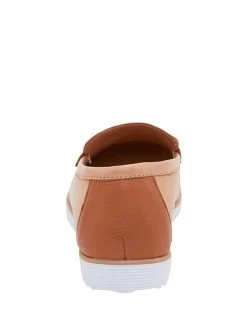 Andrea Conti Leder-Mokassins In Braun -Damenmodegeschäft andrea conti leder mokassins in braun 3