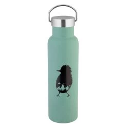 Isolier-/Trinkflasche 600ml " Vogel" In Mintgrün