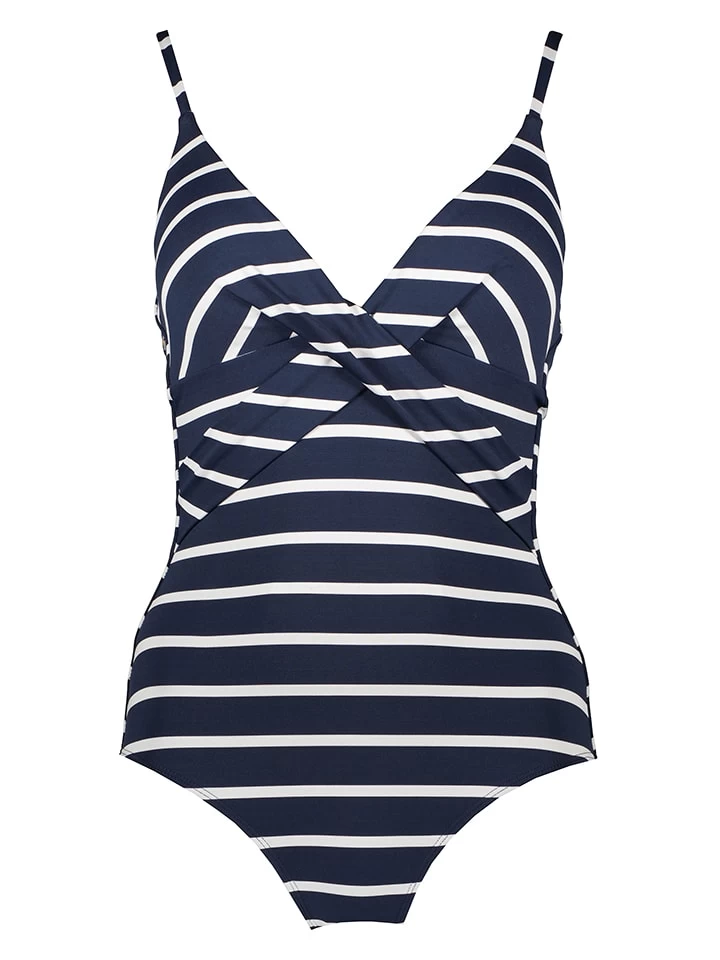 Barts Badeanzug In Dunkelblau/ Weiß 1 Barts Badeanzug In Dunkelblau/ Weiß