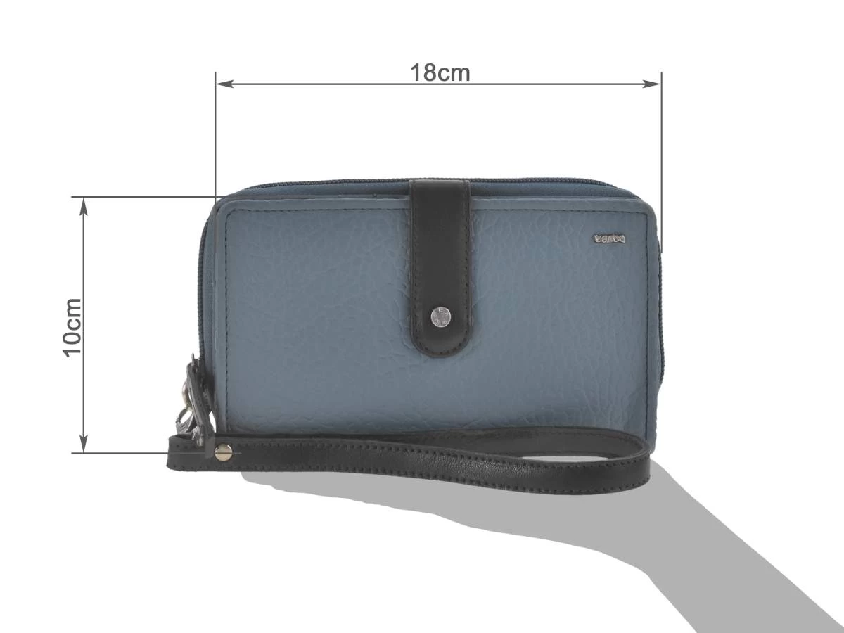 Geldbörse Eva Chamonix 18x10x3cm In Blau 3 Geldbörse Eva Chamonix 18x10x3cm In Blau – Bild 3