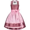 Midi Dirndl In Weinrot