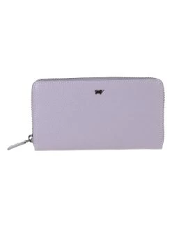 Leder-Geldbörse In Lila - (B)19 X (H)10 X (T)2 Cm