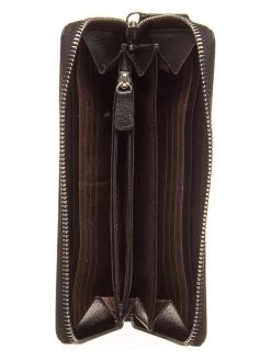 Leder-Geldbörse In Schwarz - (B)19 X (H)10 X (T)2 Cm 5 Leder-Geldbörse In Schwarz - (B)19 X (H)10 X (T)2 Cm -Damenmodegeschäft braun buffel leder geldborse in schwarz b 19 x h 10 x t 2 cm 2