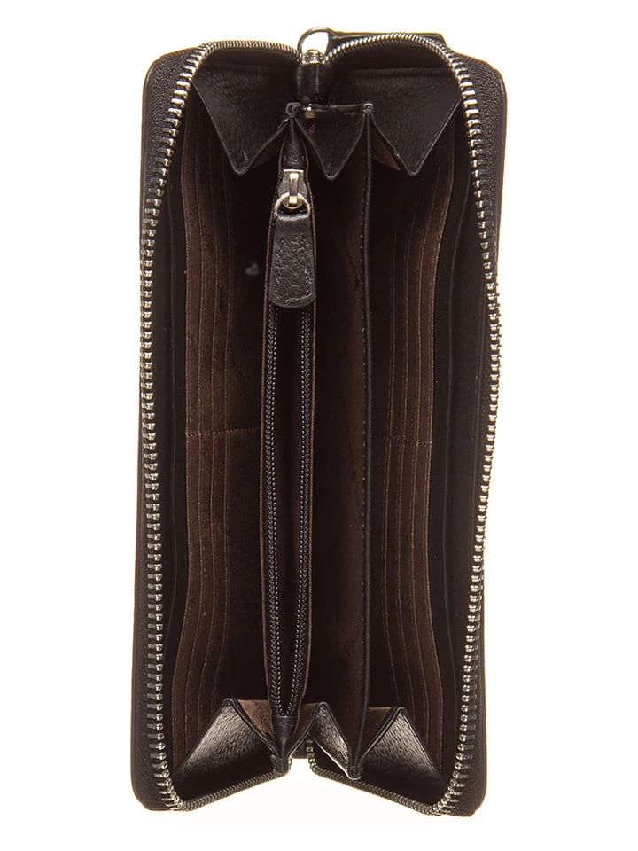 Leder-Geldbörse In Schwarz - (B)19 X (H)10 X (T)2 Cm 3 Leder-Geldbörse In Schwarz - (B)19 X (H)10 X (T)2 Cm – Bild 3