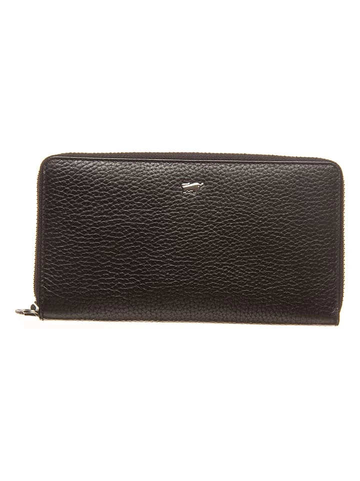 Leder-Geldbörse In Schwarz - (B)19 X (H)10 X (T)2 Cm 1 Leder-Geldbörse In Schwarz - (B)19 X (H)10 X (T)2 Cm