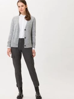 BRAX Cardigan "Alicia" In Grau -Damenmodegeschäft brax cardigan alicia in grau 2