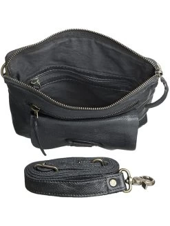 Leder-Umhängetasche "Urban Messenger" In Schwarz - (B)24 X (H)26 X (T)4 Cm -Damenmodegeschäft bull and hunt leder umhangetasche urban messenger in schwarz b 24 x h 26 x t 4 cm 2