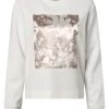 Calvin Klein Sweatshirt In Ecru