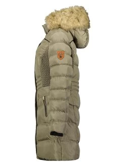 Wintermantel "Badon" In Hellbraun/ Grau -Damenmodegeschäft canadian peak wintermantel badon in hellbraun grau 3