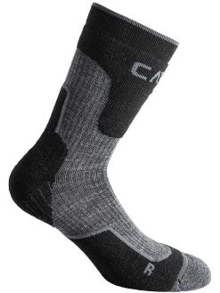 CMP Trekkingsocken In Grau/ Schwarz