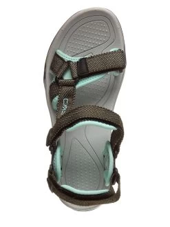 CMP Wandersandalen "Hamal" In Khaki/ Türkis -Damenmodegeschäft cmp wandersandalen hamal in khaki turkis 3