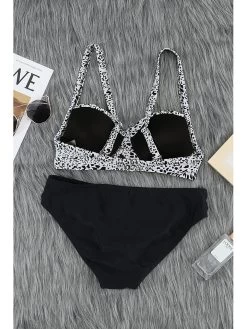 Bikini In Schwarz/ Weiß 5 Bikini In Schwarz/ Weiß -Damenmodegeschäft coconut sunwear bikini in schwarz weiss 2