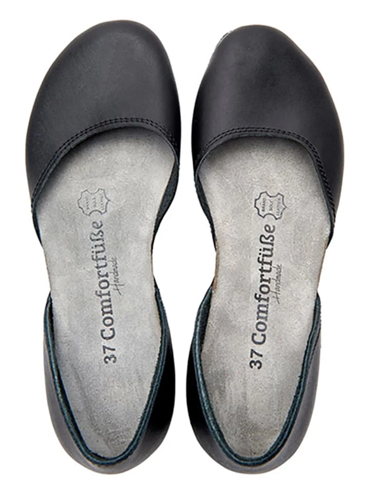 Leder-Ballerinas In Schwarz 5 Leder-Ballerinas In Schwarz – Bild 5