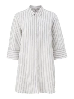 Comma Hemd In Weiß/ Bunt -Damenmodegeschäft comma hemd in weiss bunt 3