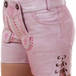 Ledershorts In Pink -Damenmodegeschäft edelnice ledershorts in pink 3