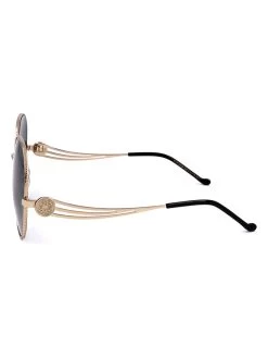 ELIE SAAB Damen-Sonnenbrille In Gold/ Schwarz -Damenmodegeschäft elie saab damen sonnenbrille in gold schwarz 2