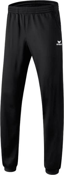 ERIMA Polyester Trainingshose Mit Buendchen In Schwarz