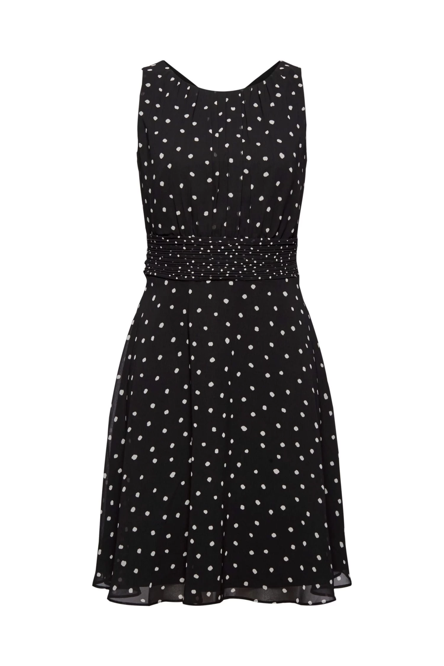 ESPRIT Kleid Mit Geraffter Taille Black 1 ESPRIT Kleid Mit Geraffter Taille Black