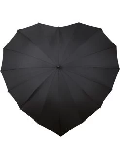 Stockschirm "Heart" In Schwarz - Ø 107 Cm