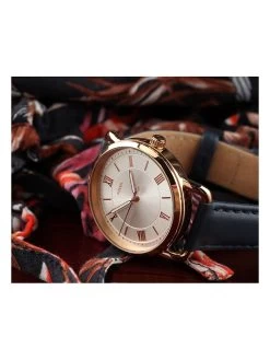 Fossil Quarzuhr "Copeland" In Dunkelblau/ Roségold/ Weiß -Damenmodegeschäft fossil quarzuhr copeland in dunkelblau rosegold weiss 3