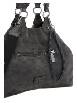 Henkeltasche "Iggi 01" In Schwarz - (B)38 X (H)31 X (T)14,5 Cm -Damenmodegeschäft fritzi aus preussen henkeltasche iggi 01 in schwarz b 38 x h 31 x t 14 5 cm 3