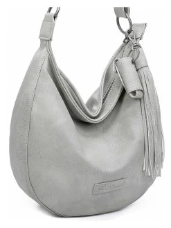 Schultertasche "Lipstick 01" In Grau - (B)33 X (H)31 X (T)10 Cm -Damenmodegeschäft fritzi aus preussen schultertasche lipstick 01 in grau b 33 x h 31 x t 10 cm 3