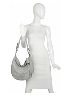 Schultertasche "Lipstick 01" In Grau - (B)33 X (H)31 X (T)10 Cm -Damenmodegeschäft fritzi aus preussen schultertasche lipstick 01 in grau b 33 x h 31 x t 10 cm 4