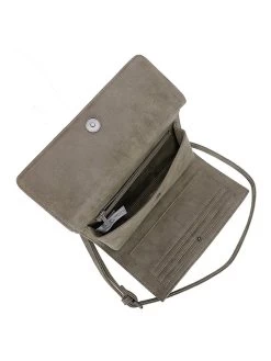 Umhängetasche "Flap" In Khaki - (B)23,5 X (H)12,5 X (T)4 Cm -Damenmodegeschäft fritzi aus preussen umhangetasche flap in khaki b 23 5 x h 12 5 x t 4 cm 2