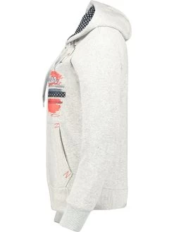 GEOGRAPHICAL NORWAY Sweatjacke "Farlotte" In Hellgrau -Damenmodegeschäft geographical norway sweatjacke farlotte in hellgrau 2