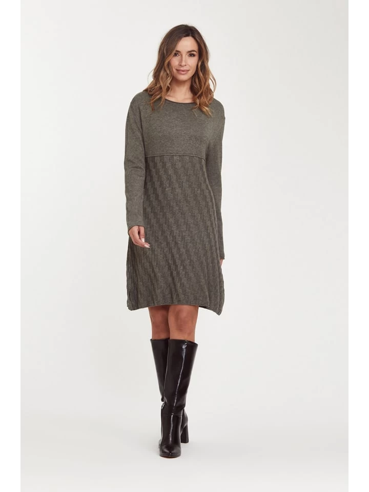 Strickkleid "Ciste" In Grau 1 Strickkleid "Ciste" In Grau