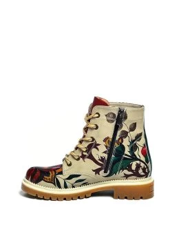 Boots In Beige/ Bunt -Damenmodegeschäft goby boots in beige bunt 2