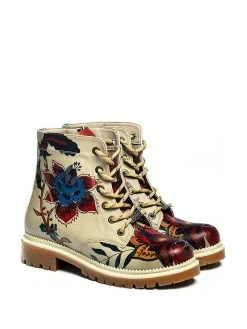 Boots In Beige/ Bunt