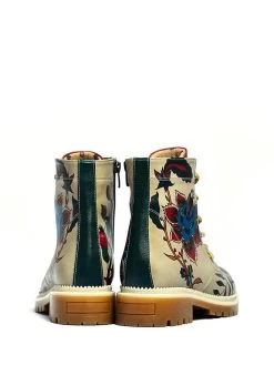 Boots In Beige/ Bunt -Damenmodegeschäft goby boots in beige bunt 4