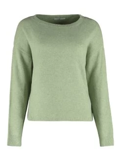 Hailys Basic-Pullover Mit Rundhalsausschnitt Desert Sage Marl