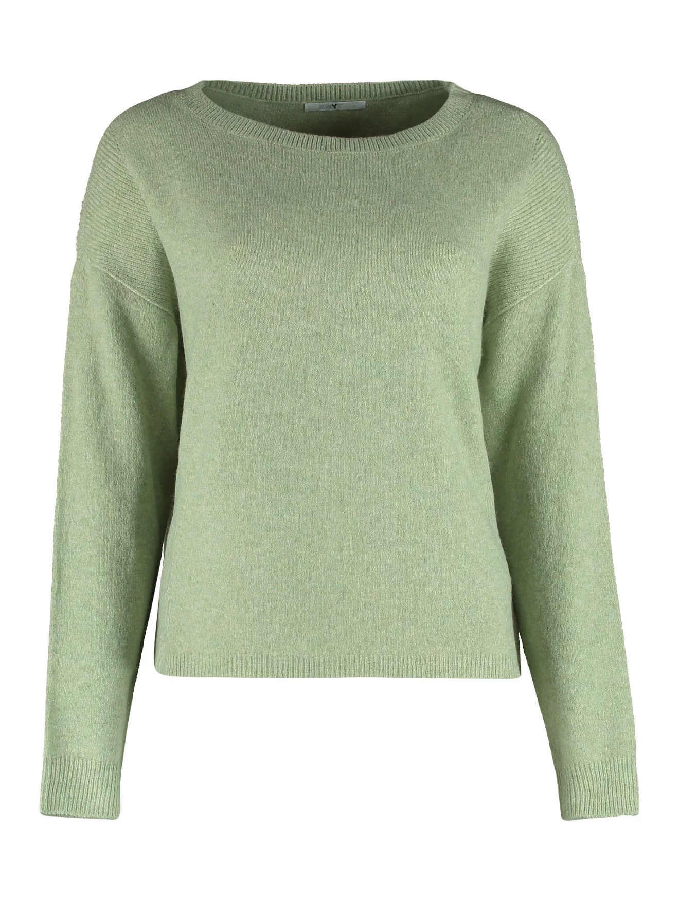 Hailys Basic-Pullover Mit Rundhalsausschnitt Desert Sage Marl 1 Hailys Basic-Pullover Mit Rundhalsausschnitt Desert Sage Marl