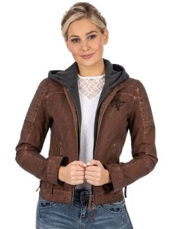 Outdoorjacke HAILEY Cognac -Damenmodegeschäft hangowear outdoorjacke hailey cognac 9