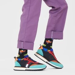 Happy Socks Freizeit Socken Car Sock Black -Damenmodegeschäft happy socks freizeit socken car sock black 2