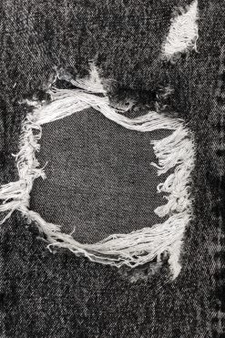 Mom High-Waist Jeans Zerstörte Weite Hose Risse Boyfriend Pants In Dunkelgrau -Damenmodegeschäft hello miss mom high waist jeans zerstorte weite hose risse boyfriend pants in dunkelgrau 2