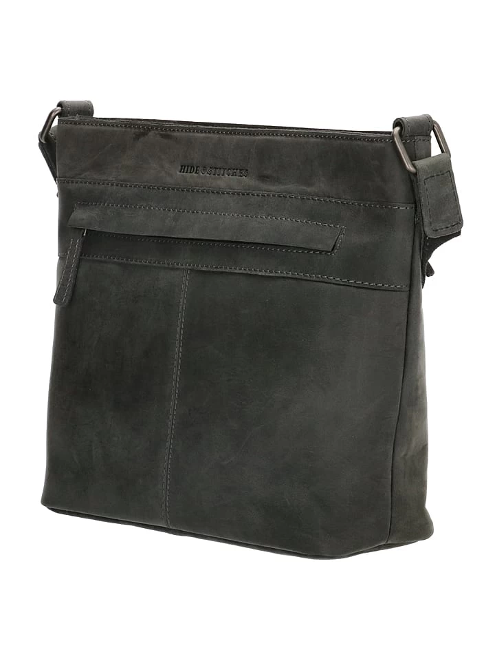 Leder-Umhängetasche In Schwarz - (B)30 X (H)25 X (T)10 Cm 2 Leder-Umhängetasche In Schwarz - (B)30 X (H)25 X (T)10 Cm – Bild 2