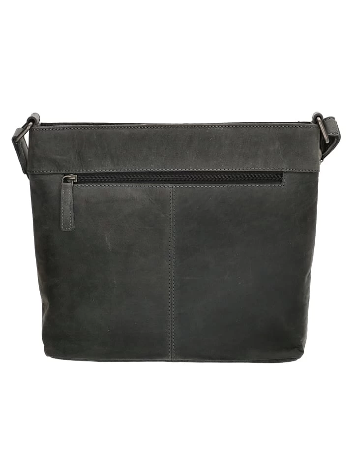 Leder-Umhängetasche In Schwarz - (B)30 X (H)25 X (T)10 Cm 3 Leder-Umhängetasche In Schwarz - (B)30 X (H)25 X (T)10 Cm – Bild 3