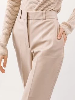 IVY OAK Leder-Hose In Beige -Damenmodegeschäft ivy and oak leder hose in beige 4