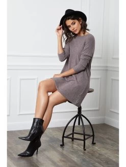 Kleid "Aalborg" In Taupe 8 Kleid "Aalborg" In Taupe -Damenmodegeschäft josefine kleid aalborg in taupe 3