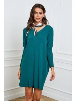 Strickkleid "Dina" In Dunkelgrün