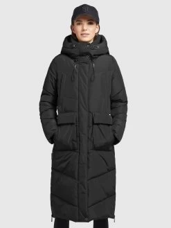 Khujo Mantel ELVITA In Schwarz -Damenmodegeschäft khujo mantel elvita in schwarz 3