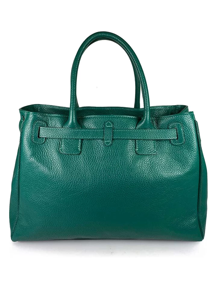 Leder-Henkeltasche "Ampollino" In Petrol - (B)38 X (H)28 X (T)15 Cm 7 Leder-Henkeltasche "Ampollino" In Petrol - (B)38 X (H)28 X (T)15 Cm – Bild 7