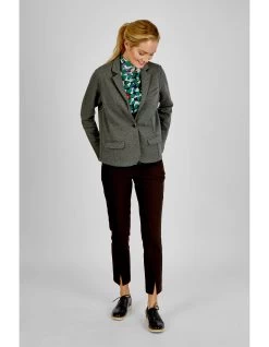 Blazer In Dark Grey Melange -Damenmodegeschäft lovely sisters blazer in dark grey melange 5
