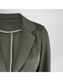 Blazer In Dark Grey Melange -Damenmodegeschäft lovely sisters blazer in dark grey melange 6