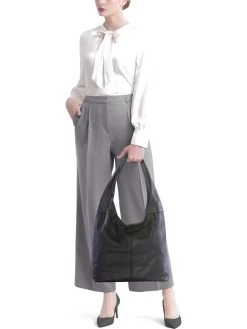 Leder-Schultertasche "Barga" In Schwarz - (B)33 X (H)32 X (T)16 Cm 14 Leder-Schultertasche "Barga" In Schwarz - (B)33 X (H)32 X (T)16 Cm -Damenmodegeschäft lucca baldi leder schultertasche barga in schwarz b 33 x h 32 x t 16 cm 6